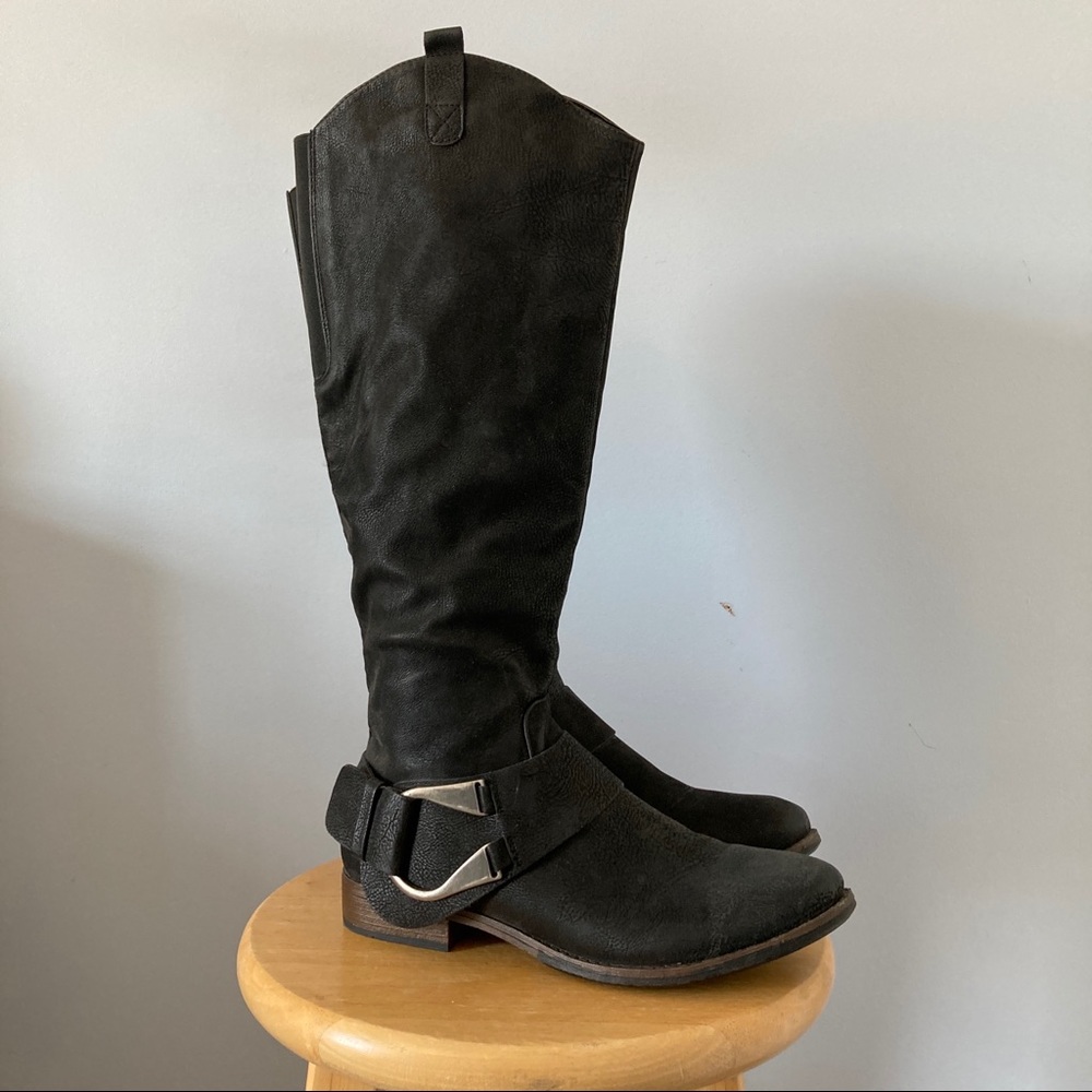Tall Black Riding Boots